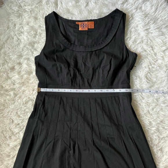 Tory Burch Black Pleated A-Line Dress – Size 8 | Cotton Blend - Picture 9 of 11